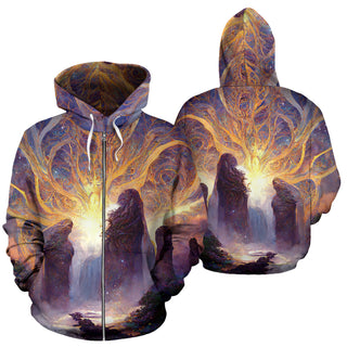 Solstice Ceremony Zipper Hoodie | Michael Garfield