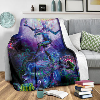 Serpentine Apotheosis (Dancing Shiva) | Micro Fleece Blanket | Hakan Hisim