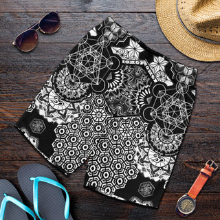 Geometric Black | Mens Shorts | Mil Et Une