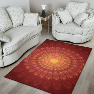 Peacock Feather Mandala - Sun | Rug | Mandalazed