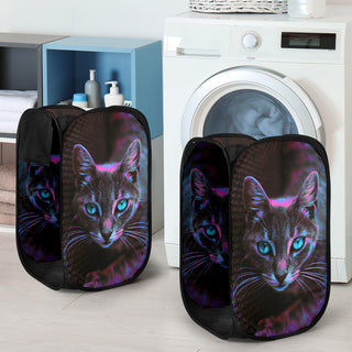 Blue Eye Kitty | Laundry Basket | Hubert Solczynski