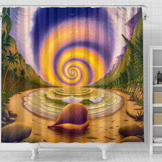 Snail Logic | Shower Curtain | Mark Henson