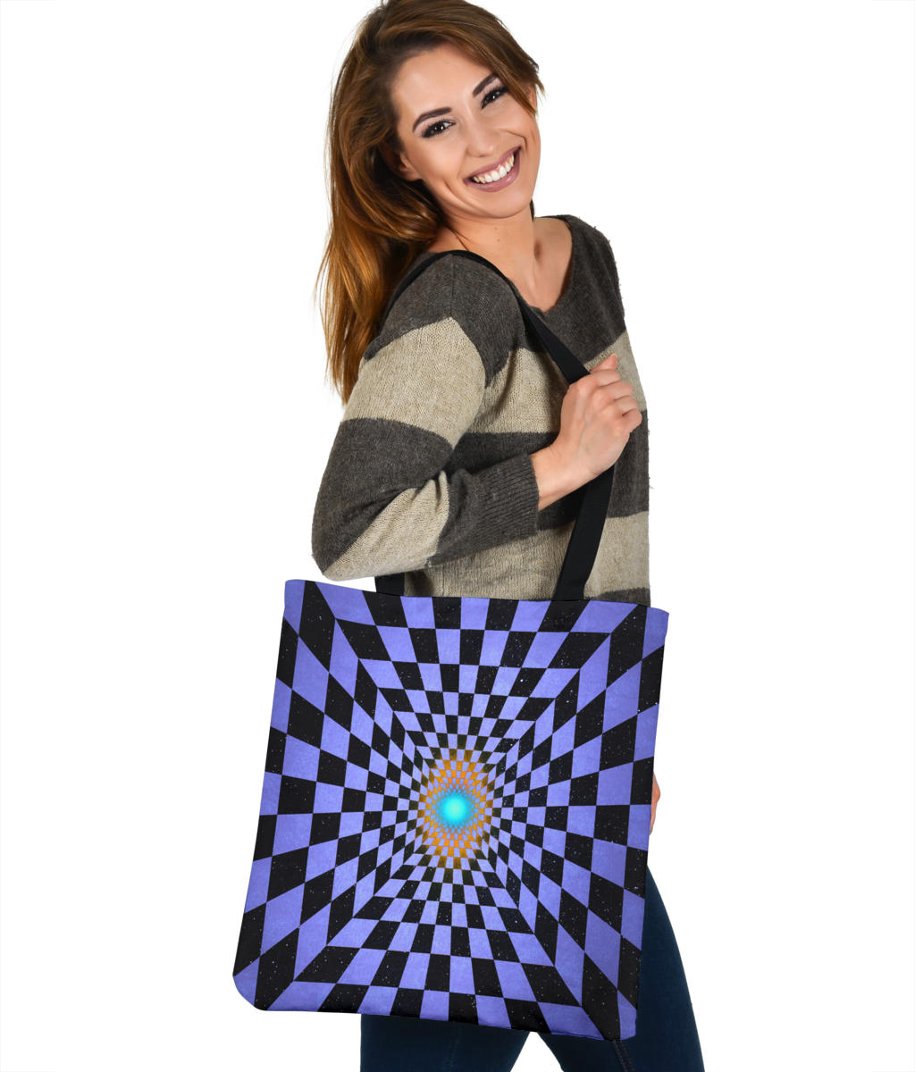 Chequered Space | Tote Bag | Makroverset