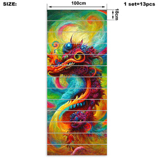 New Years Dragon Bouquet 2 Stair Stickers | Michael Garfield
