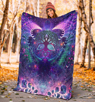 Tree of Life | Premium Microfleece Blanket - AOP | Cameron Gray