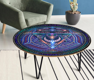 Vishuddha Throat Chakra | Circular Coffee Table | Hakan Hisim
