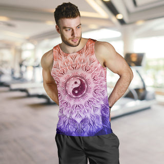 Fractalized Rainbow Yin & Yang Mandala | Tank Top | Mandalazed