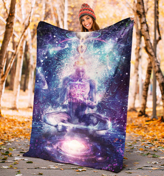 On The Edge of Harmony | Premium Microfleece Blanket | Cameron Gray