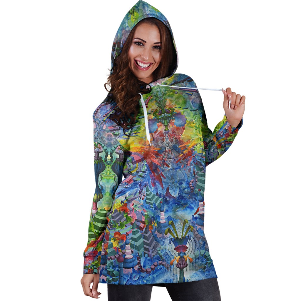 Garden of Earthly Delight | Hoodie Dress | Dylan Thomas Brooks