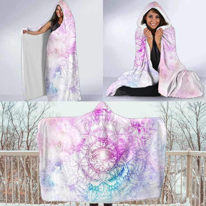 Illuminati Eye Mandala | Hooded Blanket | Mandalazed