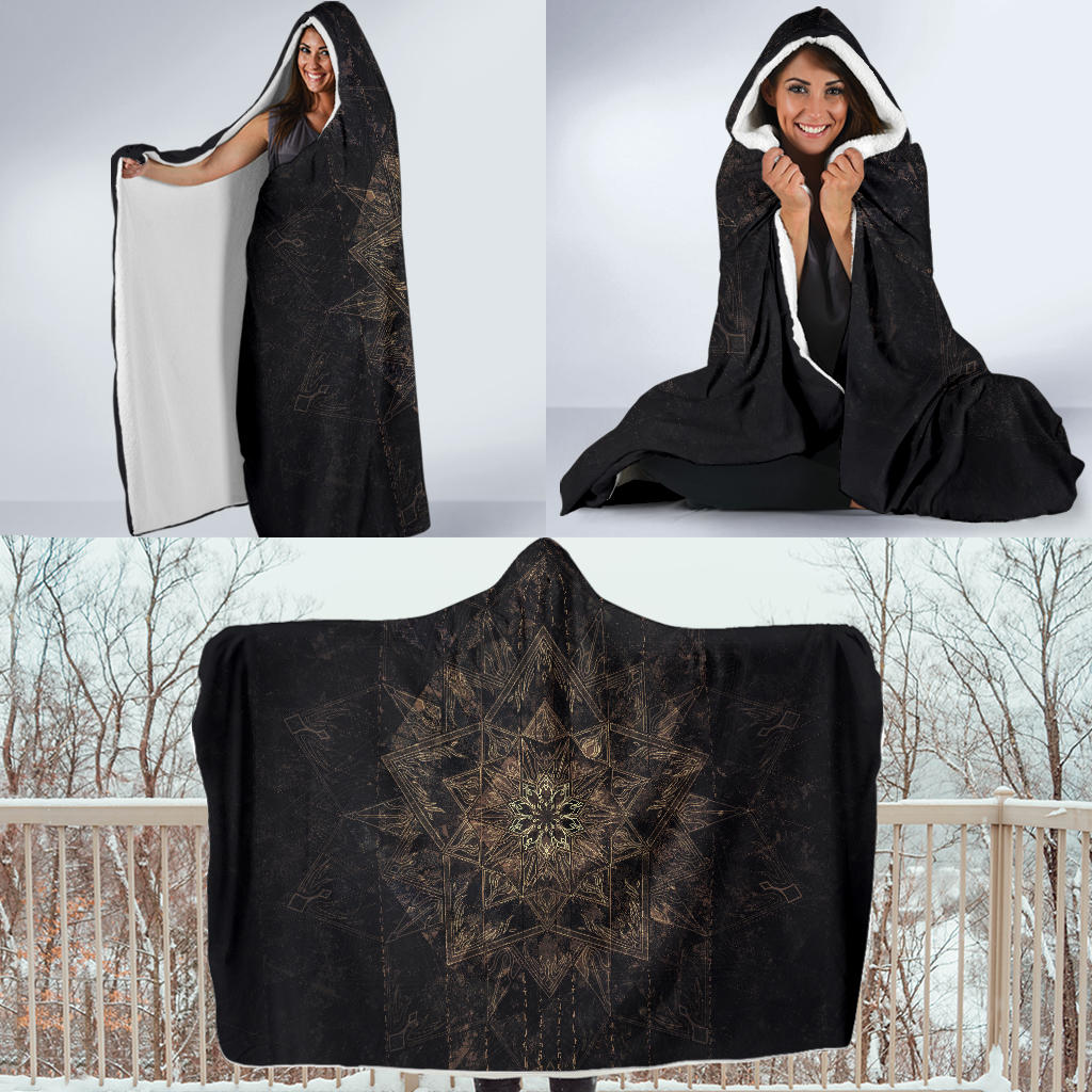 Witchcraft Star Mandala | Hooded Blanket | Mandalazed