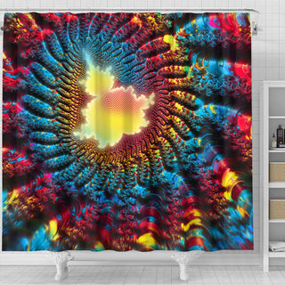 Mandelbrot Buddha: Fractal Meditation | Shower Curtain | Makroverset