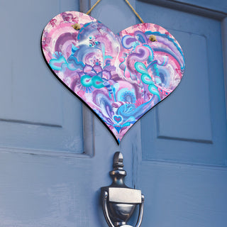 Blooming Heart Hanging Door Sign | Dylan Thomas Brooks
