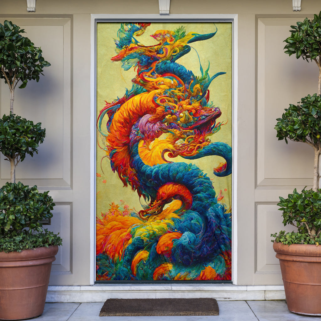 New Years Dragon Bouquet Door Sock | Michael Garfield