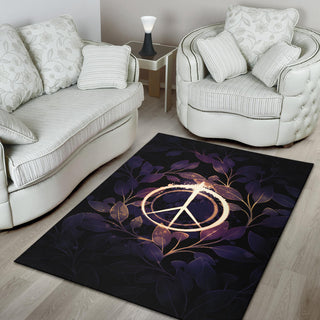 Peace With Leaves | Rug | Mandalazed