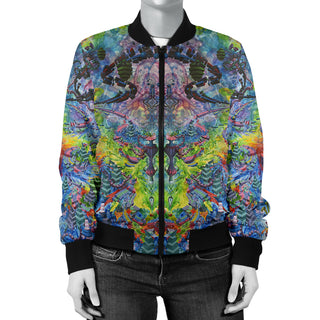 Garden of Earthly Delight Women's Bomber Jacket | Dylan Thomas Brooks