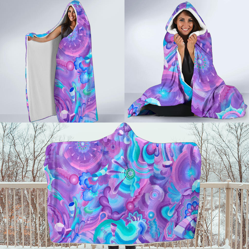 Juicy Candy Flow Hooded Blanket | Dylan Thomas Brooks