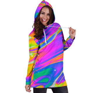 NEGATIVE WOMENS HOODIE DRESS | MALAVIDA