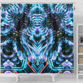 Ice Sentinels B | Shower Curtain | Makroverset
