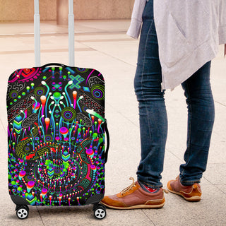 BLOOM CYAN LUGGAGE COVER | TAS VISUALS