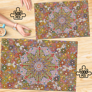 Star Mandala | 500/1000 Pieces Puzzle | Lachlan Wardlaw