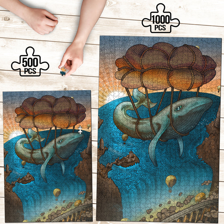 Flight of the Whale | Wooden Jigsaw Puzzle | James Fletcher