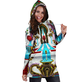 GANESHA WOMENS HOODIE DRESS | SALVIA DROID