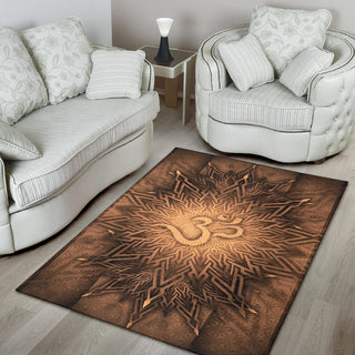 Mystical Aum Chakra Mandala - Earth | Rug | Mandalazed