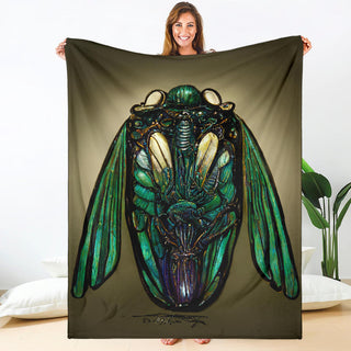 Steampunk Cicada Blanket | Michael Garfield