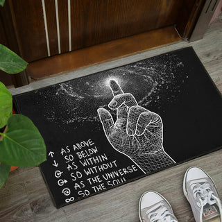 as above so below Door Mat | Brock Springstead