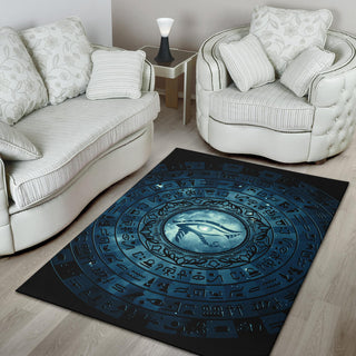 Eye of Horus Mandala - Blue | Rug | Mandalazed