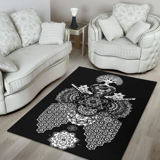 GEOMETRIC BLACK RUG | MIL ET UNE