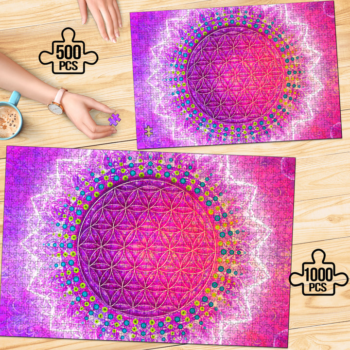 Cameron Gray | Flower Of Life | 500-1000 Pc Jigsaw Puzzle