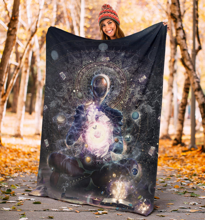 Cosmic Ritual | Premium Microfleece Blanket  | Cameron Gray