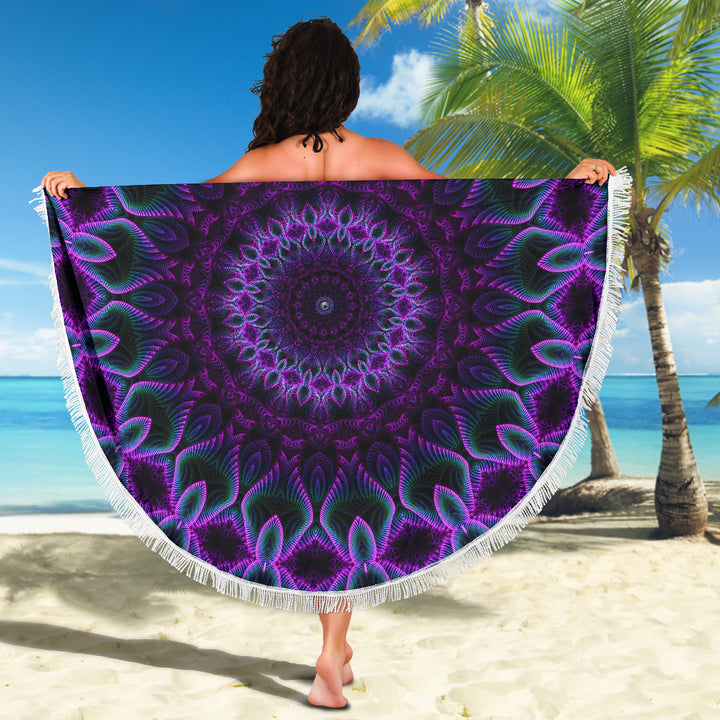 Infinite Mandala | Beach Blanket | Cameron Gray
