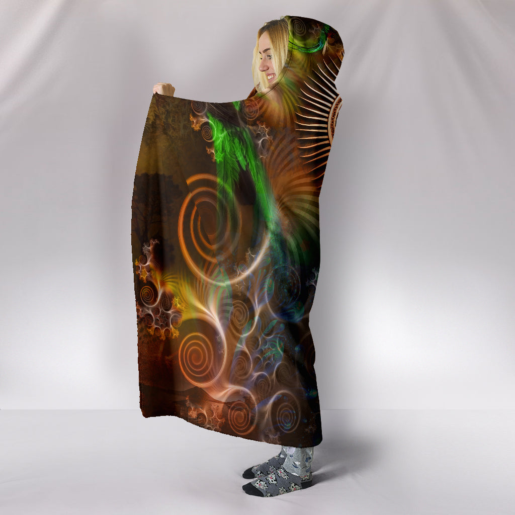 Quetzal | Hooded Blanket by Cosmic Shiva