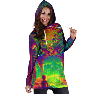 PADWAN HOODIE DRESS | SALVIA DROID
