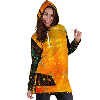 Psy Circuit 4 | Women's Hoodie Dress | Magusz