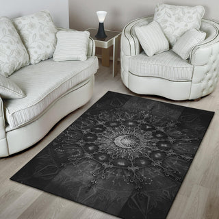 Zodiac Calendar Mandala - Darkness | Rug | Mandalazed