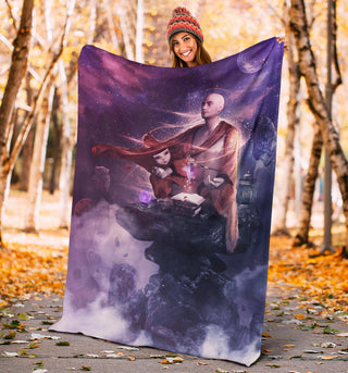 Insight Meditation | Premium Microfleece Blanket | Cameron Gray