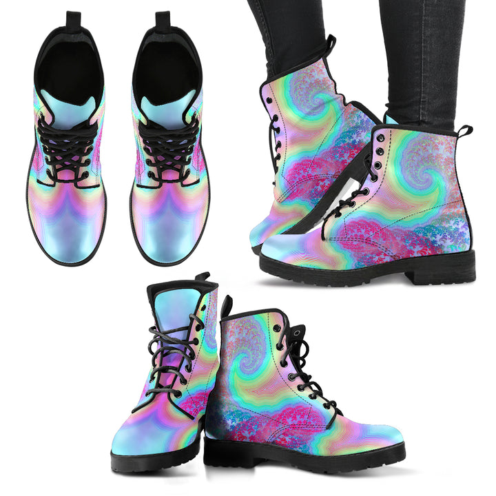 Rainbow Coast | Leather Boots | Fractalcraft