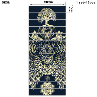 Geometric Gold Stair Stickers | Mil Et Une