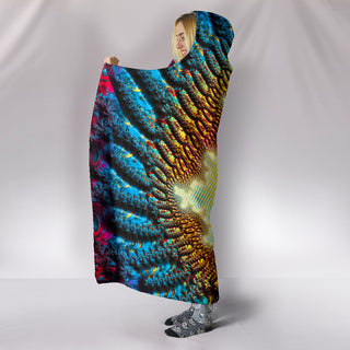 Mandelbrot Buddha: Fractal Meditation | Hooded Blanket | Makroverset