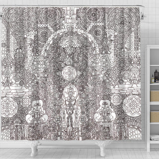 THE GATE SHOWER CURTAIN | LACHLAN WARDLAW