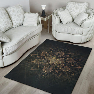 Elements of Sacred Geometry - Dark | Rug | Mandalazed