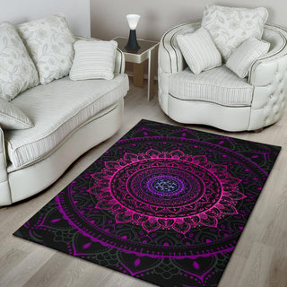 Cameron Gray | Neon Mandala | Floor Rug