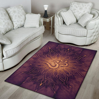 Mystical Aum Chakra Mandala - Amethyst | Rug | Mandalazed