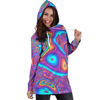 Psy Love | Womens Hoodie Dress | Hubert Solczynski