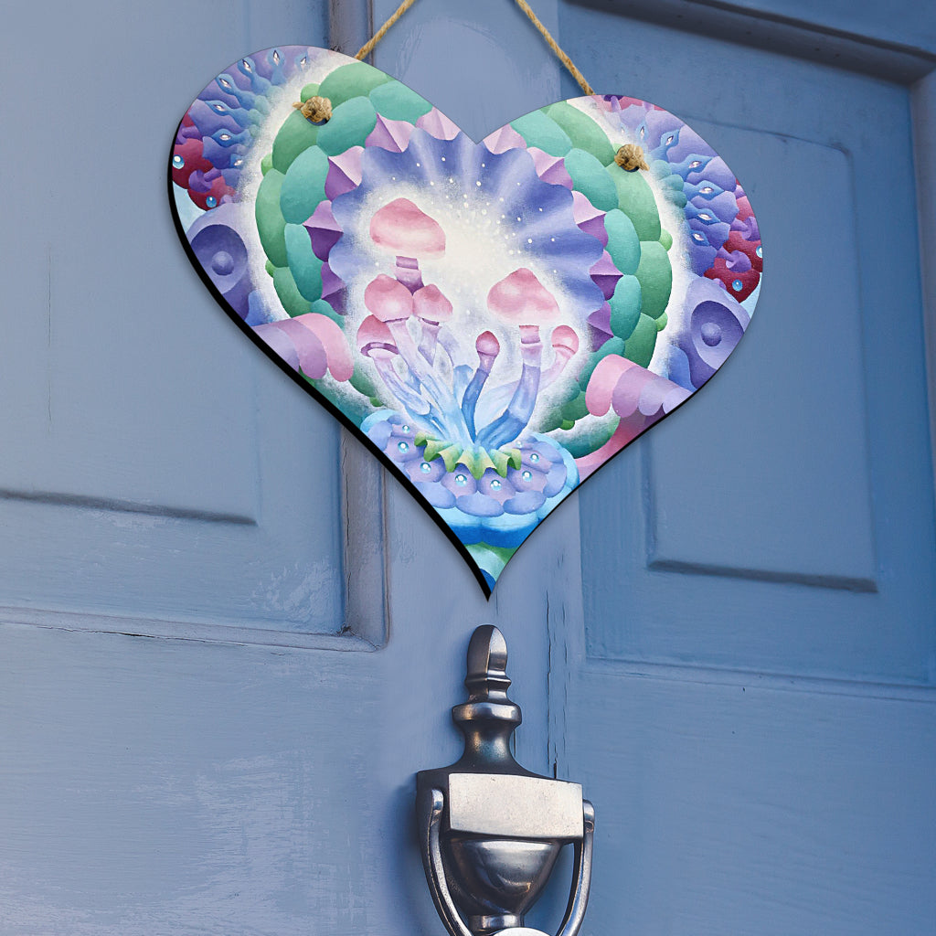 Cubensis Heart Hanging Door Sign | Dylan Thomas Brooks