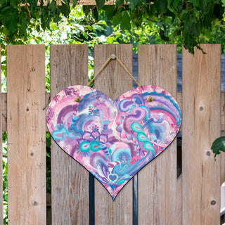Blooming Heart Hanging Door Sign | Dylan Thomas Brooks